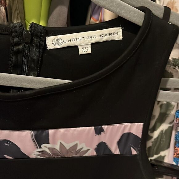 Christina Karin sheath dress with trim detail - Picture 2 of 3